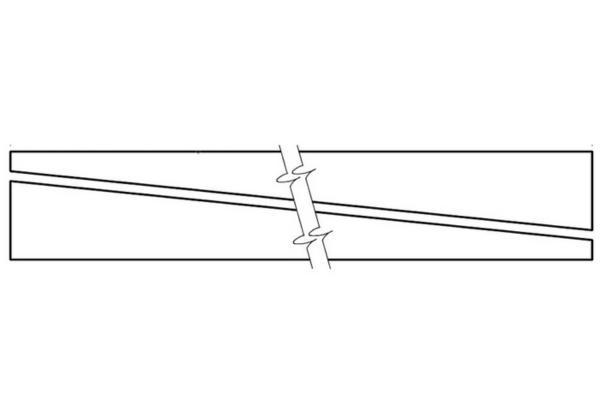 Single board milled into two planks